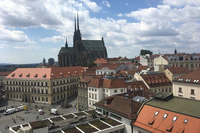 2 Hours Private Walking Tour in Brno - St. James church and the ossuary below