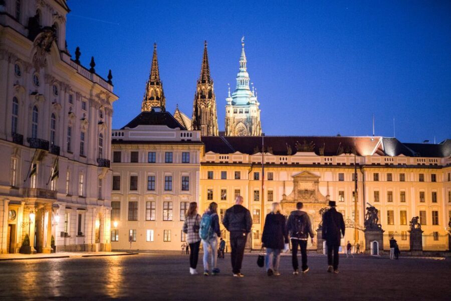Alchemy and Mysteries of Prague Castle Walking Tour - Prague Castle approach: courtyards, St. Vitus spires, and the “quiet after dark” effect