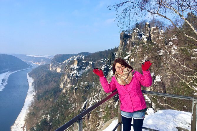 Bohemian And Saxon Switzerland Winter Tour from Prague - Bastei Bridge on the Saxon side: high walks above the Elbe