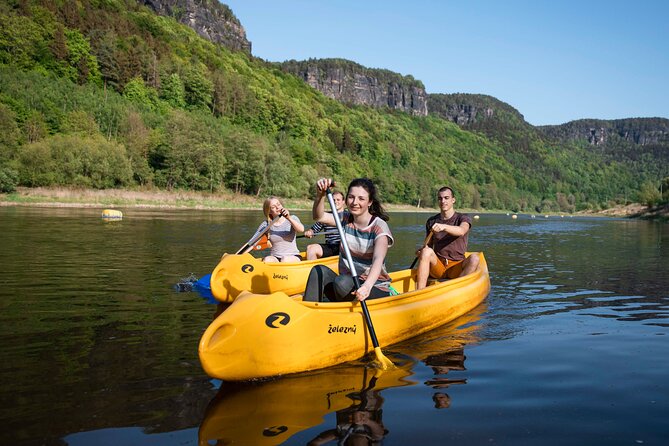 Canoeing on the Elbe river Děčín to Schmilka - Paddling Time: Děčín Views, Then the Canyon Changes the Mood
