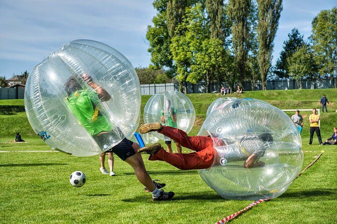 Crazy Bubbles - Bubble Football & Other Activities - Where you meet in Prague and what to expect about indoor vs outdoor
