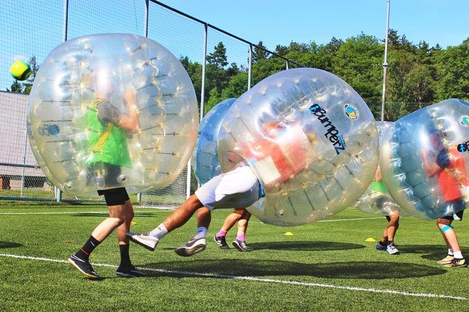 Crazy Bubbles - Bubble Football & Other Activities - What you actually get: 8 bumperz balls, instructors, snacks, and optional add-ons