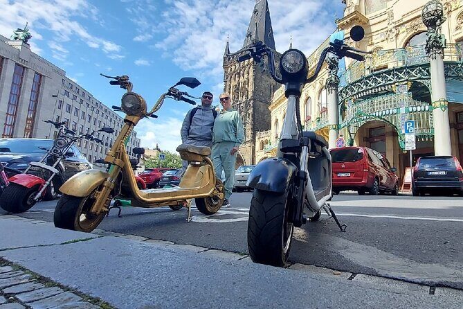 Create your own route on eScooter and enjoy Prague on wheels! - Graffiti wall, Charles IV bridge, and the Small Venice vibe