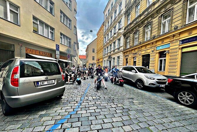 Create your own route on eScooter and enjoy Prague on wheels! - Kafka Museum, Peeing Figures, and the Rudolfinum music-art pause