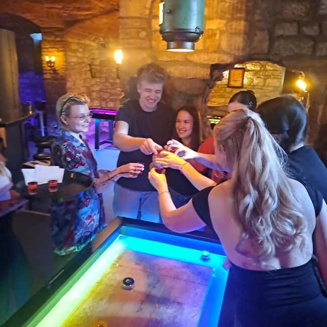 Crew Bar Prague: Open bar, ping pong or shuffleboard game - The open bar value: beer, wine, and cocktails (no shots)