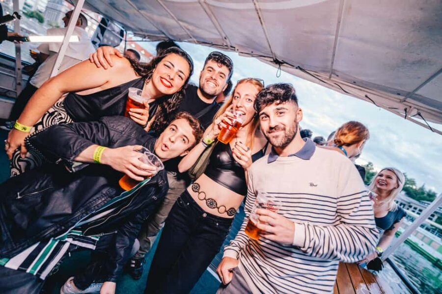 Drunken Monkey Prague Boat Party Open Bar to Duplex Club - Live DJ on the water: the vibe you’re paying for