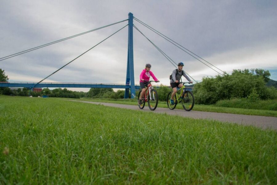 E-Bike Full-Day Trip From Prague:The Mighty Karlstejn Castle - Cycling through Czech countryside: rivers, forests, and local stops