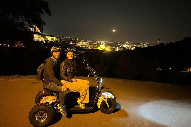 Electric Trike Night Tour in Prague - Live Guided - Prague Metronome and the Stalin statue story you won’t forget