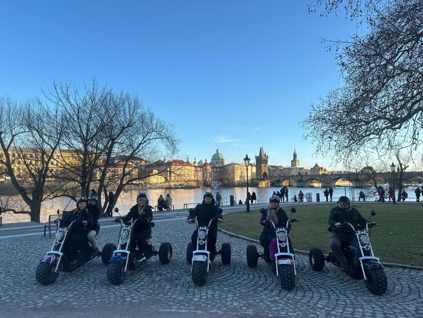 Electric Trike Sunset Prague Tour - Passing by the city center: how to learn a city while moving
