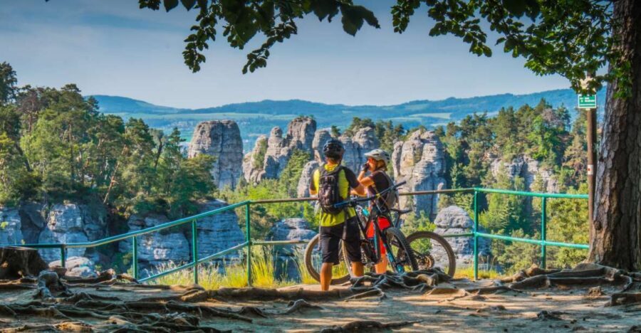 From Prague: E-Mountain Biking Trip to the Bohemian Paradise - Hruboskalsko Rock Town ridgeline: the highlight section