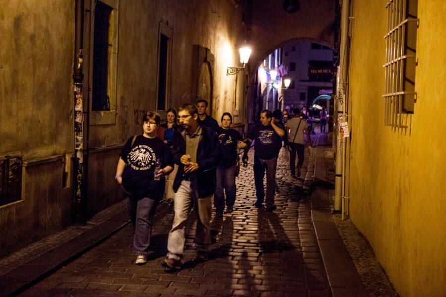Ghost Walking Tour of Prague - Meeting at Revoluční 767/25: how to start the night smoothly