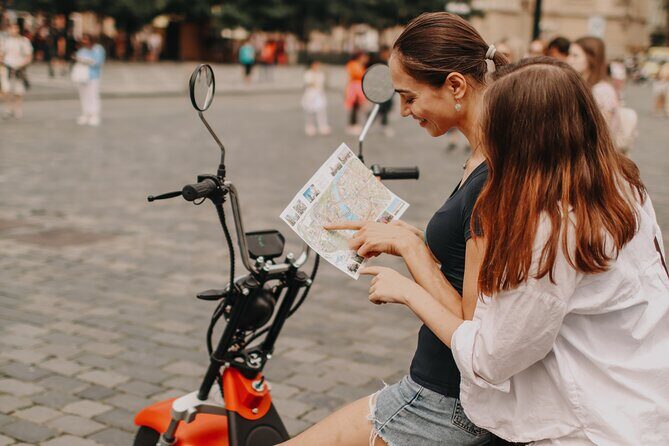 Guided sightseeing e-scooter tour of Prague: 2 hours - The Old Town Hall and Astronomical Clock Stop