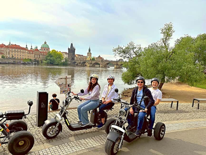 Heart of Prague tour on Tricycle electric scooter - Prague Lesser Town at the end: Malá Strana’s softer mood