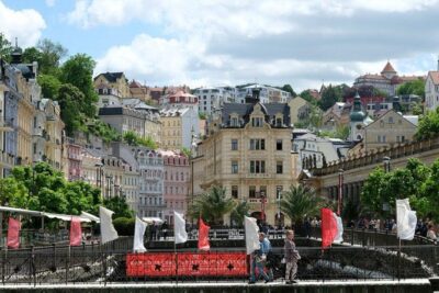 Karlovy Vary - The town of spas, mineral springs and relaxation - Vřídlo Mineral Spring at the Hot Spring Colonnade