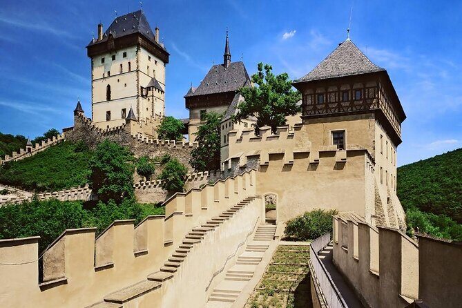 Karlstejn Castle in Vintage Convertible Car - Key highlights worth knowing
