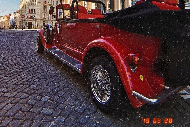 Karlstejn Castle in Vintage Convertible Car - Private Tour Comfort and Value for Up to 5