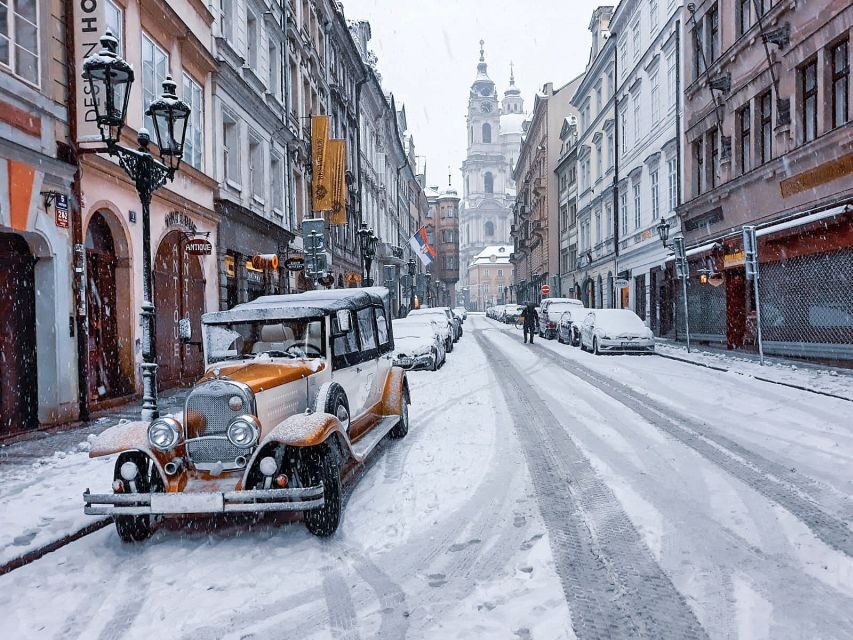 Prague: 1.5–Hour Vintage Car Tour - Comfort and weather: heated seats, blankets, and quick roof action