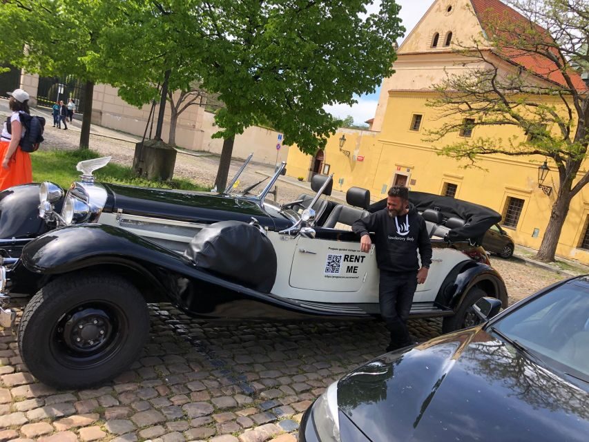 Prague: 1-Hour Private Tour in Vintage Car - The Guide Mix: Live Czech/English Plus Audio Stories