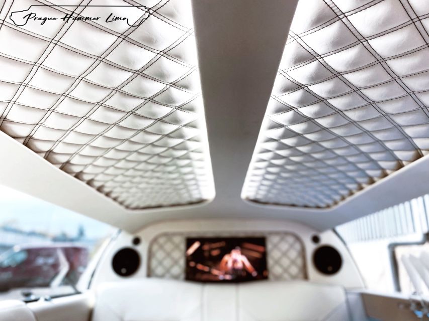 Prague: 1-Hour Vintage Limousine Rental - Inside the limousine: music, lighting, TVs, and that “we’re on our way” feeling