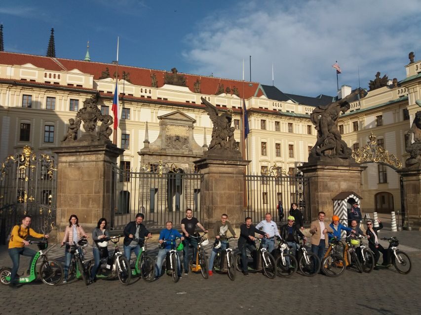 Prague: 2-Hour Old District & Riverside E-Scooter Tour - Prague Castle viewpoints: old town and the Vltava from above