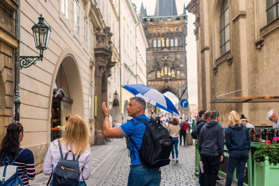 Prague: 6-Hour Tour with River Boat Cruise and Lunch - Tries less, climbs more: the tram ride to Prague Castle