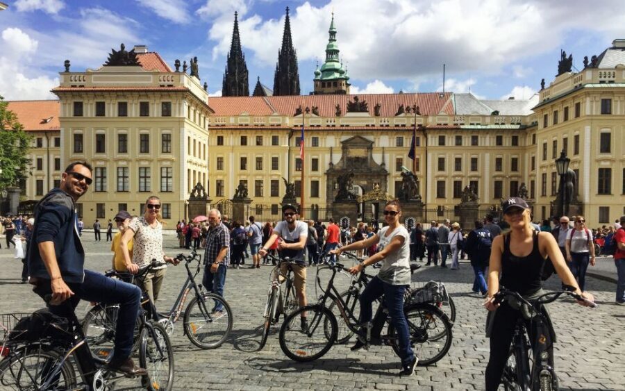 Prague "ALL-IN-ONE" City E-Bike Tour - National Theatre to Wenceslas Square: Czech city energy