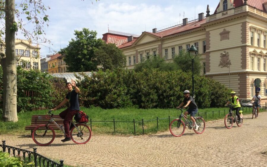 Prague "ALL-IN-ONE" City E-Bike Tour - Municipal House, Powder Tower, Estates Theatre, Dancing House