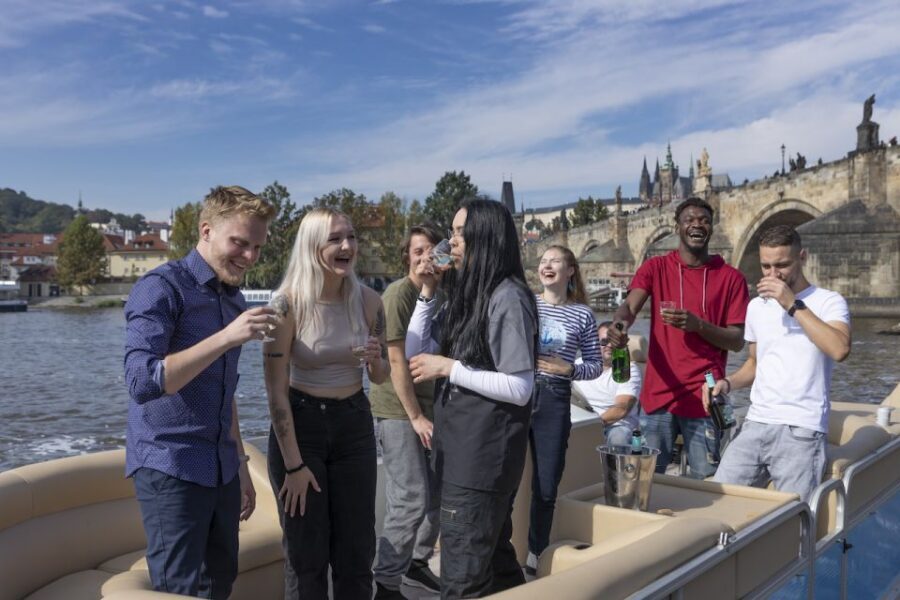 Prague: Beer Boat Tour - Comfort on the water: spacious private boat + life vests