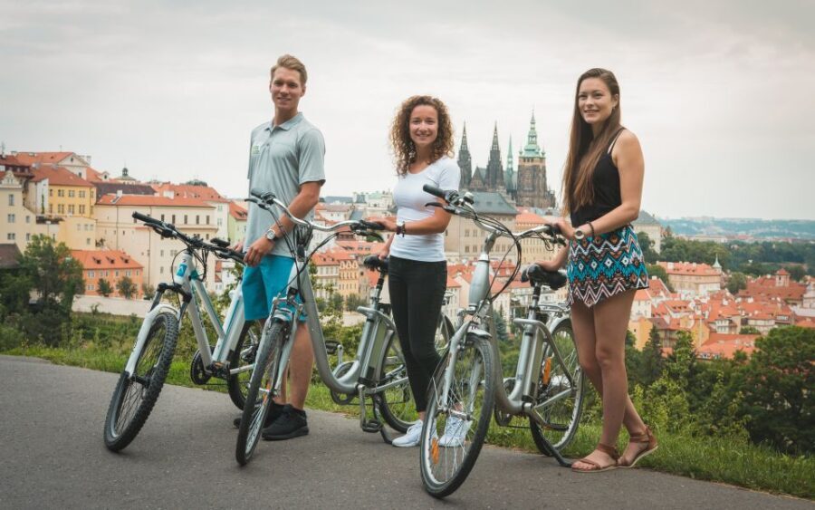 Prague: Bike or E-Bike City Tour with A Local Guide - Petřín Park and the John Lennon Wall: street art with real context