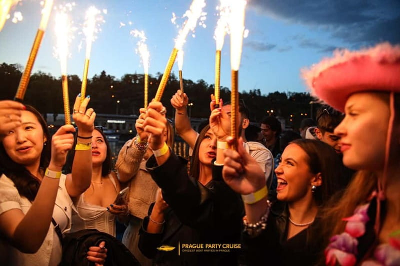 Prague : Boat Party with Afterparty at EPIC - The River Hour: House Music, DJ Show, and Prague Views