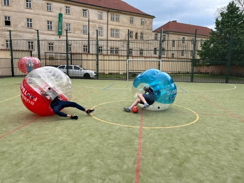 Prague: Bubbles football in city centre of Prague - What the private group setup means for your experience