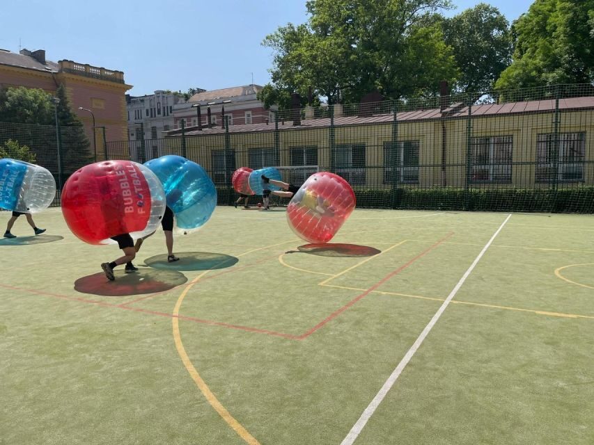 Prague: Bubbles football in city centre of Prague - Finding the field: the brown gate on your Prague walk