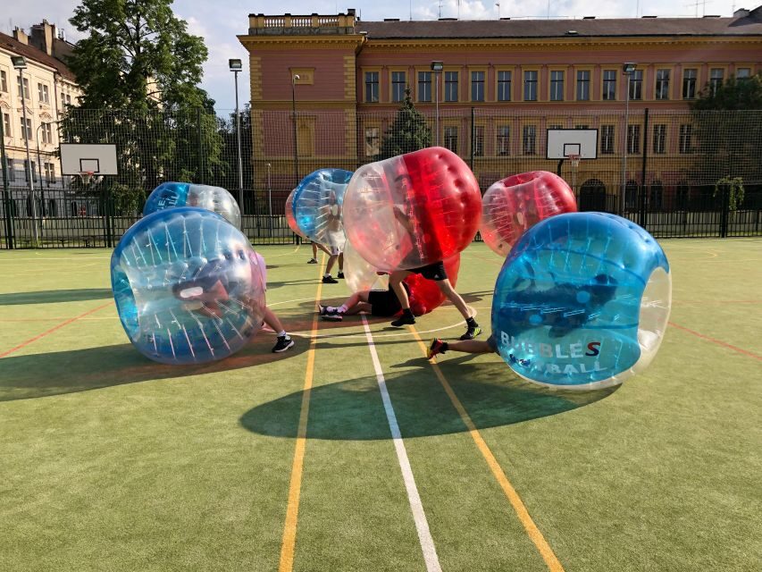 Prague: Bubbles football in city centre of Prague - Gear and included items: you show up ready to run
