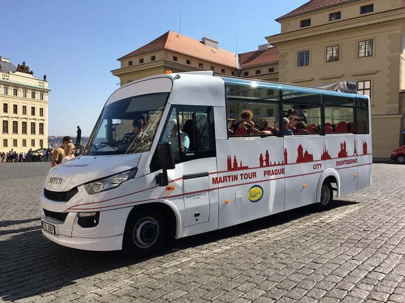 Prague: Bus and Boat Tour - Prague Castle grounds: what you get when you choose the walk
