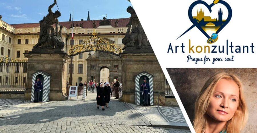 Prague Castle Interiors & Changing of the Guard-Small group - Meet at Malostranská and glide up by tram