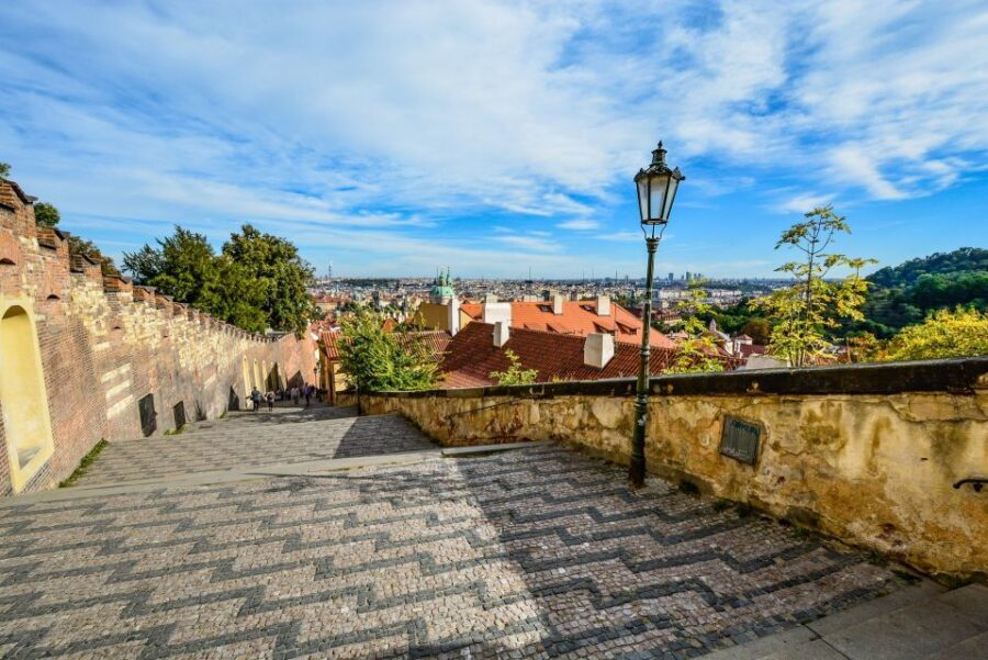 Prague Castle Tour With Tickets - Heading down the Royal Road to Lesser Town (St. Nicholas Square power stop)