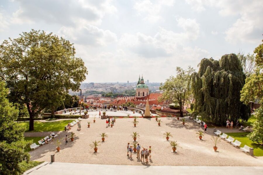Prague City 3-Hour Tour with Changing of the Guard - Crossing toward the Lesser Quarter: Saint Nicholas Church comes into view