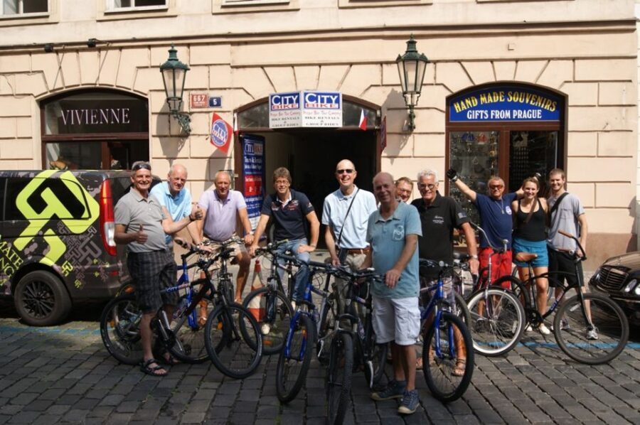Prague City Bike guided tour - Old Town Square and the Astronomical Clock stop