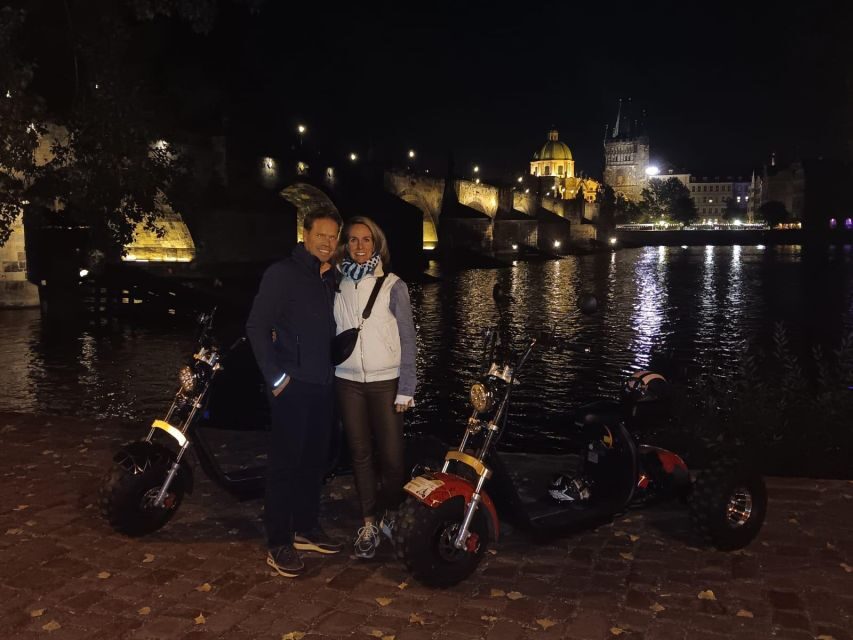 Prague City sightseeing in Night Trike Tour - Retro E-Trike Training and Night-Safe Confidence