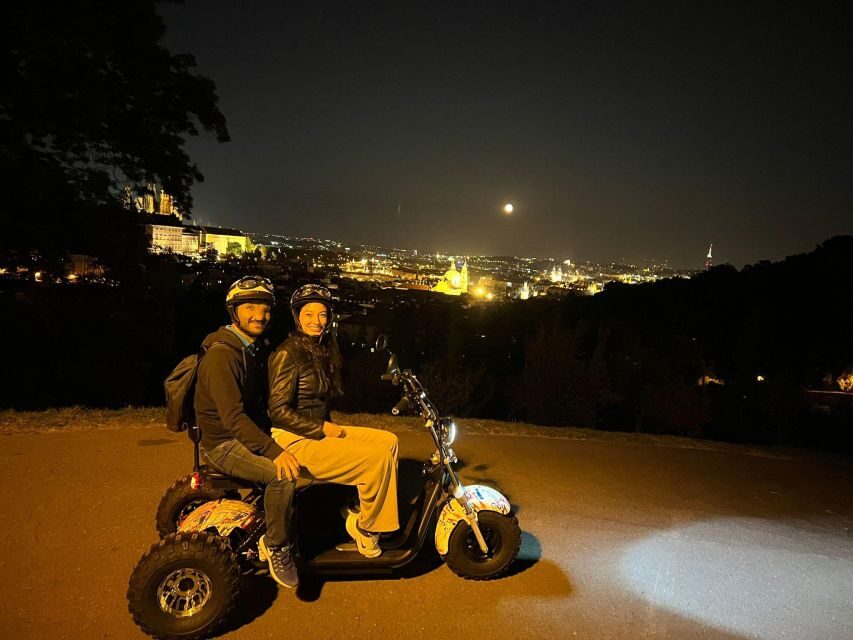 Prague City sightseeing in Night Trike Tour - Letná Viewpoint and Prague Castle Outside: The “Wow” Stretch Without the Hassle