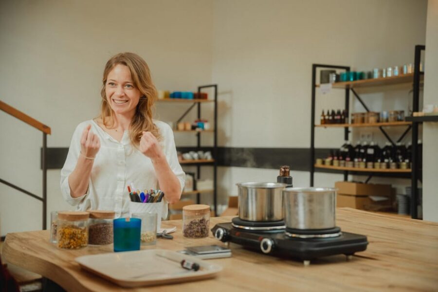 Prague: Coconut Candle Workshop - Instructor Lenka’s Role: Support Without Taking Over