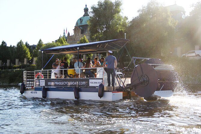 Prague Cycle Boat - The Swimming Beer Bike - Drinks, music, and party energy: what’s included and what to watch