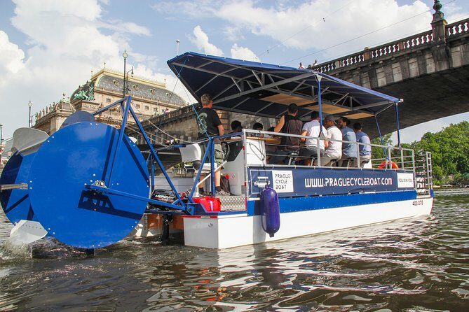 Prague Cycle Boat - The Swimming Beer Bike - The host makes or breaks it (and this one aims to deliver)
