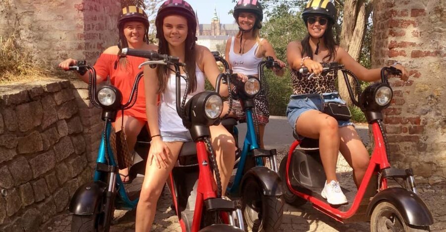 Prague Electric Scooter and eBike Grand Tour - Lennon Wall and Lesser Town: a smooth way to get your bearings