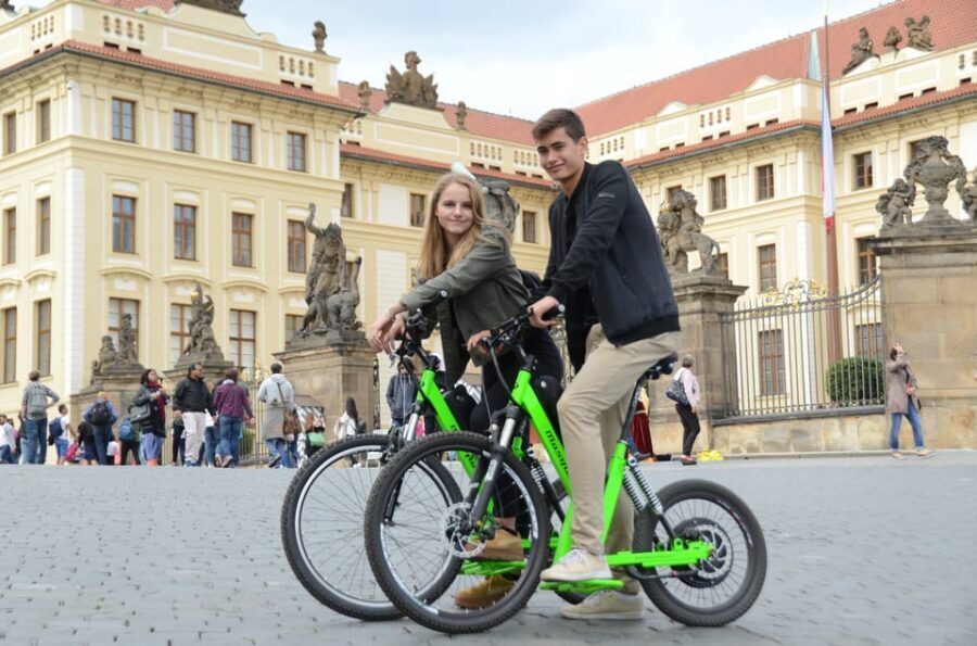 Prague Electric Scooter and eBike Grand Tour - Letná Park viewpoints: where Prague suddenly looks bigger