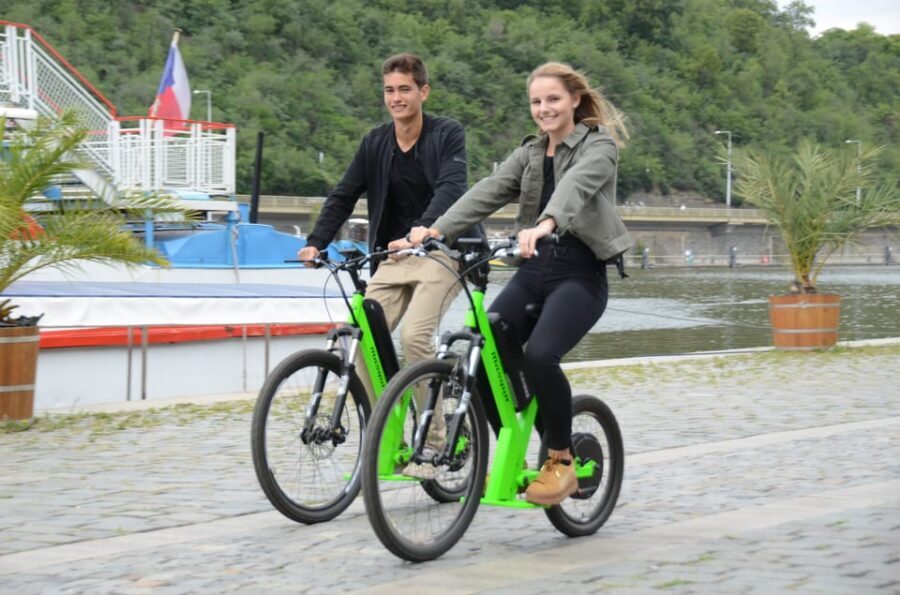 Prague Electric Scooter and eBike Grand Tour - Prague Castle and Charles Bridge: the iconic corridor, paced for photos