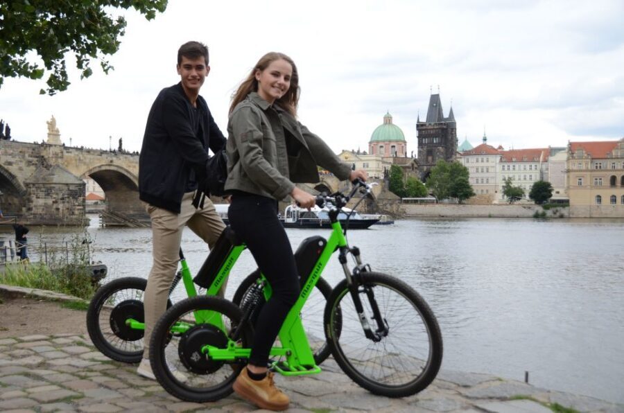 Prague: Electric Scooter & Cruiser Fat eBike Rental - Riding the city’s hills with a 1000-watt boost
