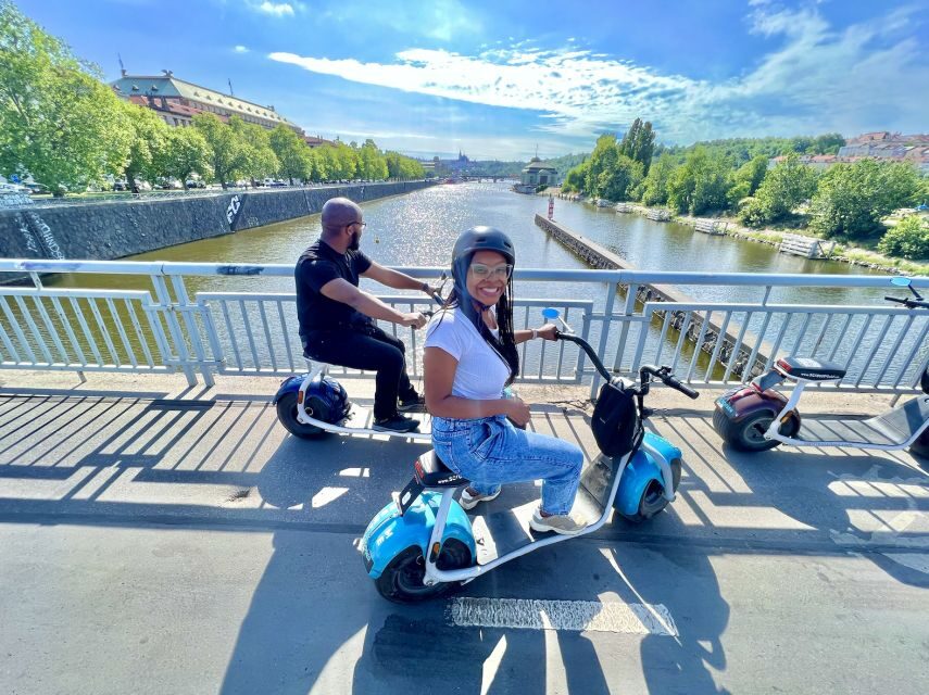 Prague: Fat Tire E-Scooter Guided Tour - Charles Bridge to the river bank: the fast way to get oriented