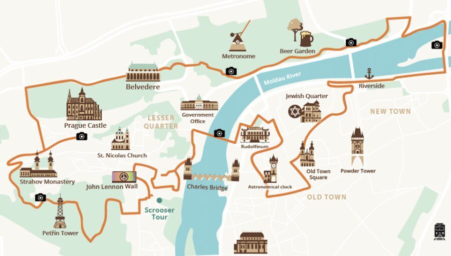 Prague: Fat Tire E-Scooter Guided Tour - The Jewish Quarter stops you’ll remember: Old-New Synagogue and Old Jewish Cemetery