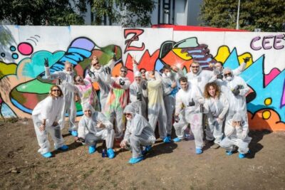 Prague Graffiti Workshop For Groups & Team-Building Groups - Tools, Safety Gear, and Why the Black Wall Changes Everything
